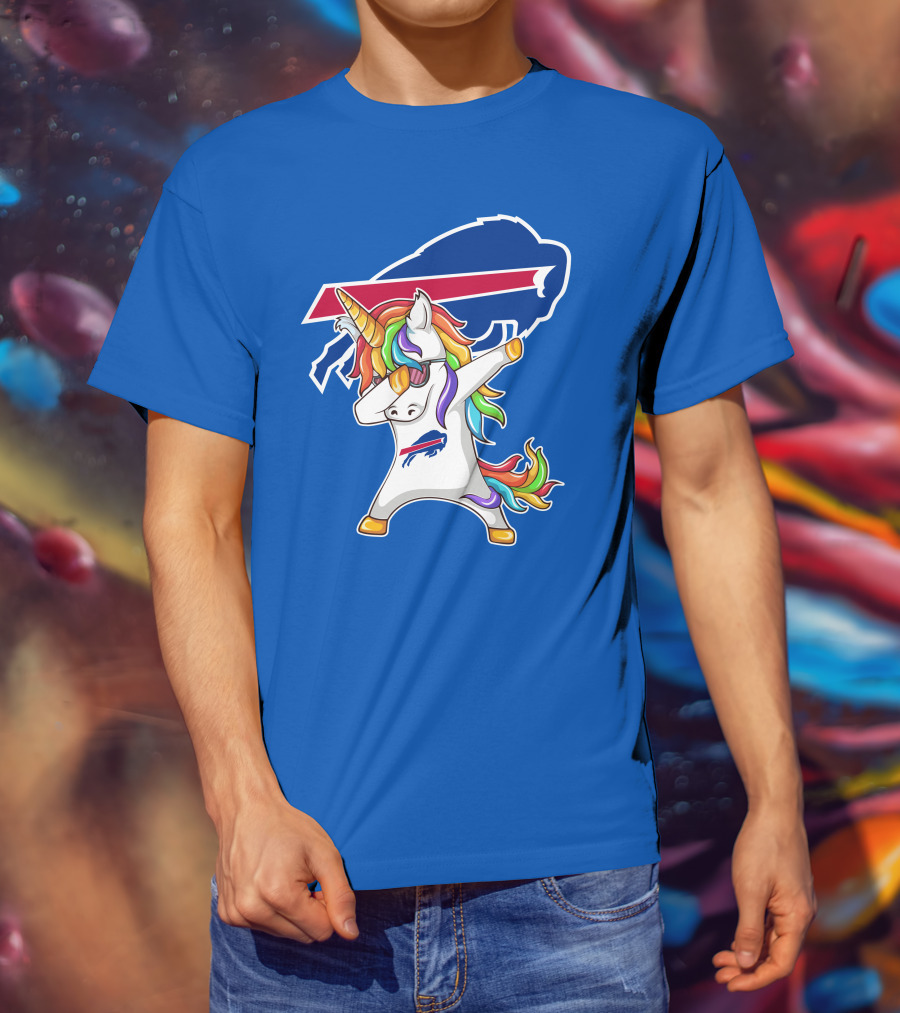 Buffalo Bills Unicorn Dabbing NFL Fan T-Shirt