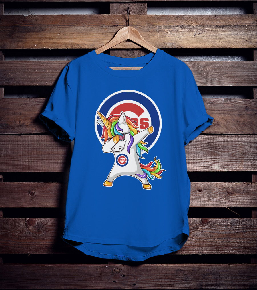 Chicago Cubs Unicorn Dabbing T-Shirt