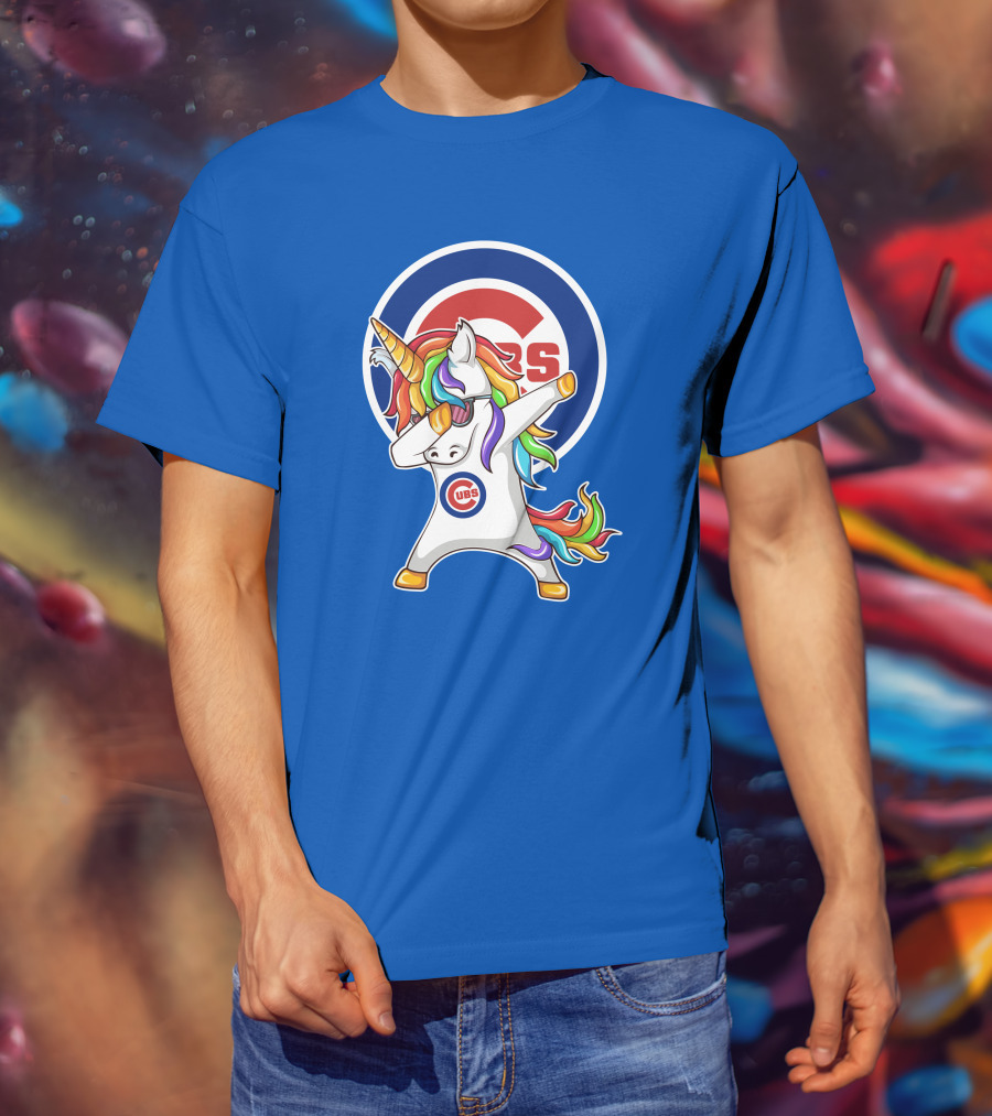 Chicago Cubs Unicorn Dabbing T-Shirt