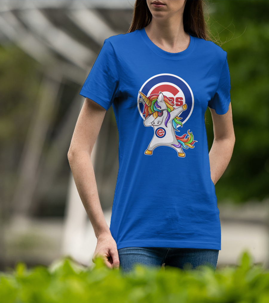 Chicago Cubs Unicorn Dabbing T-Shirt
