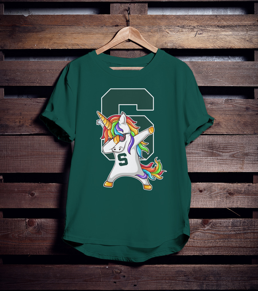 Michigan State Spartans Unicorn Dabbing S T-Shirt