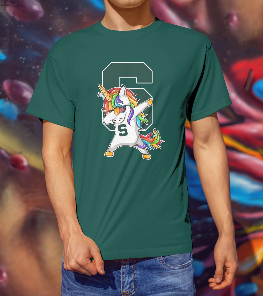 Michigan State Spartans Unicorn Dabbing S T-Shirt