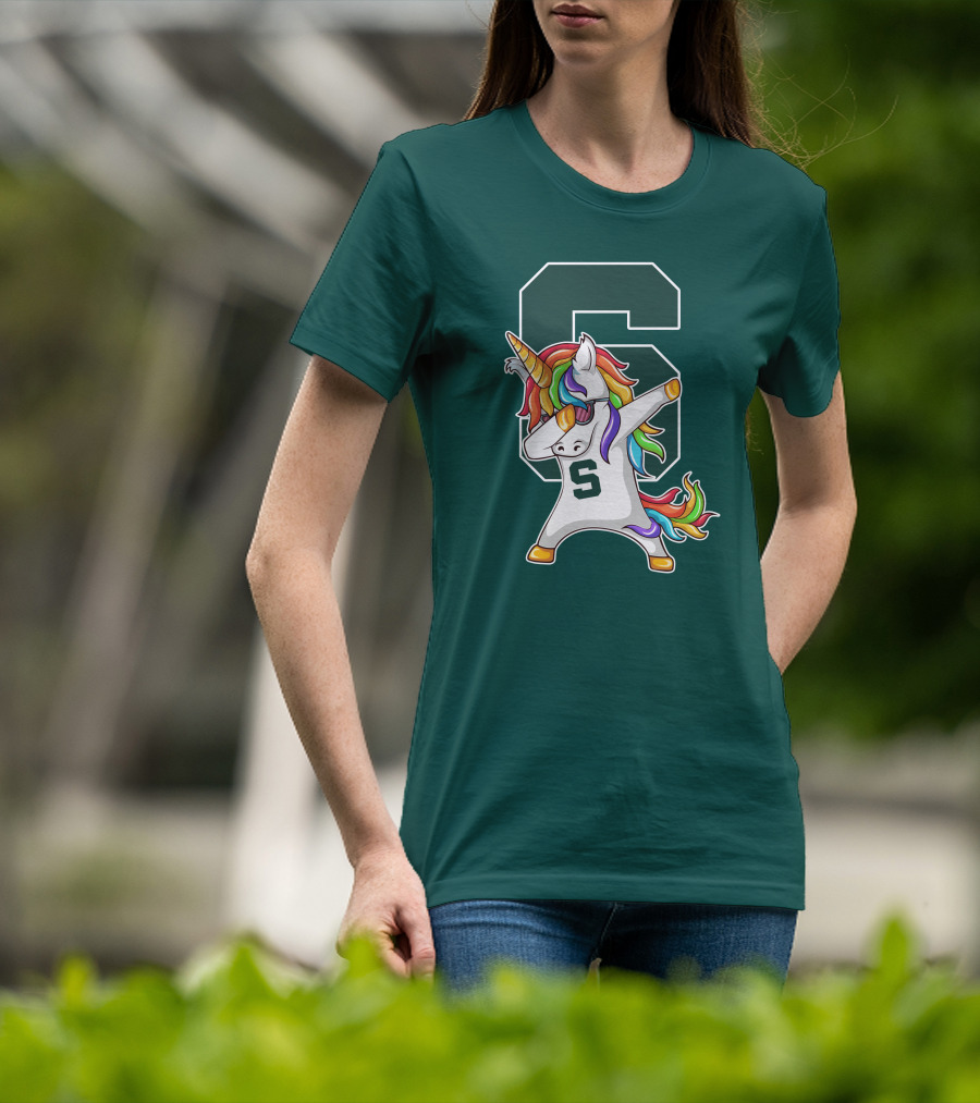 Michigan State Spartans Unicorn Dabbing S T-Shirt