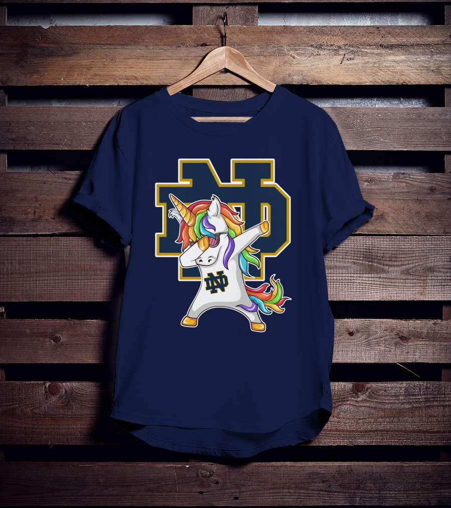 Notre Dame Fighting Irish Dab Unicorn ND T-Shirt