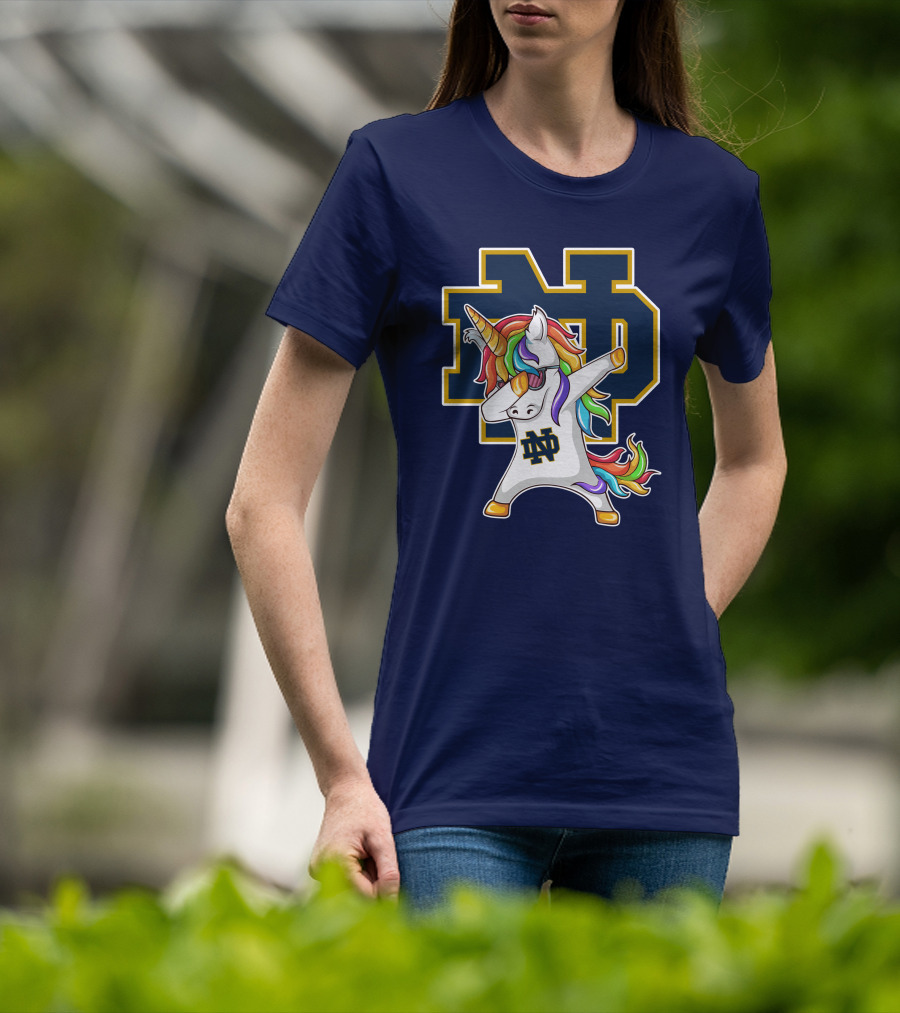 Notre Dame Fighting Irish Dab Unicorn ND T-Shirt