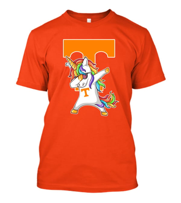 Tennessee Volunteers Dabbing Unicorn With Iconic Orange T T-Shirt