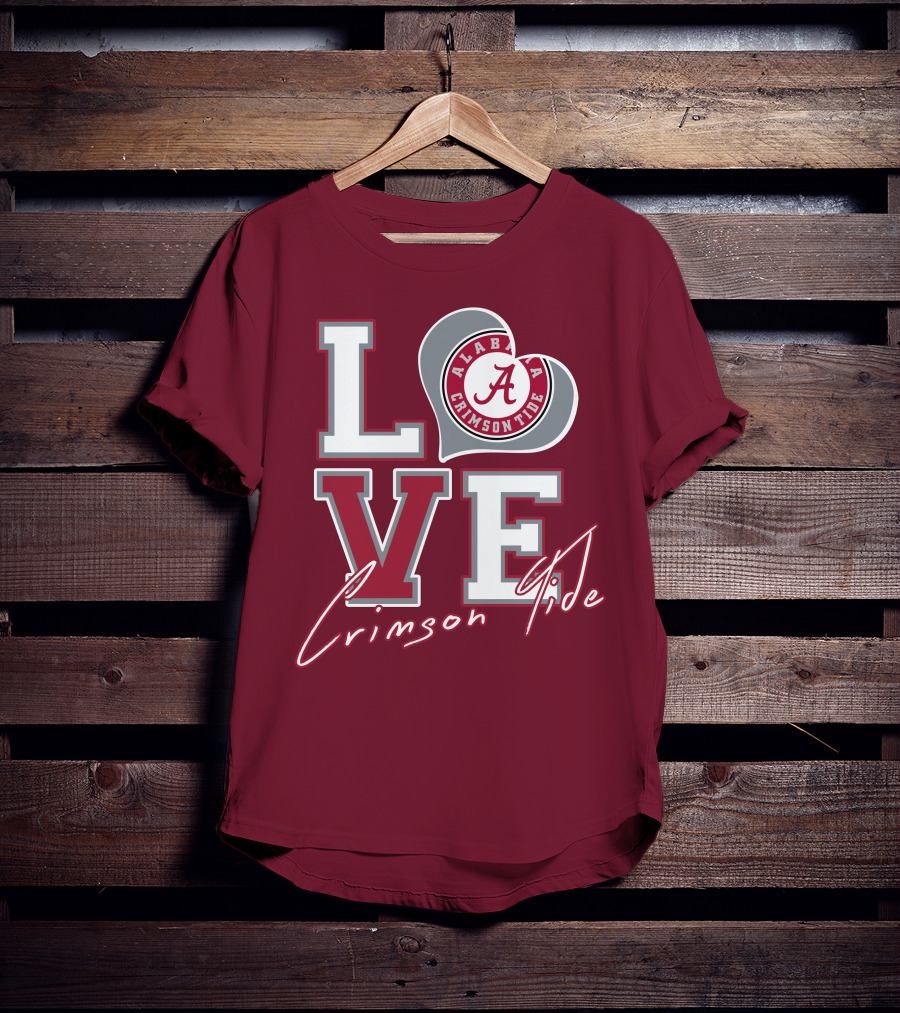 LOVE Alabama Crimson Tide T-Shirt