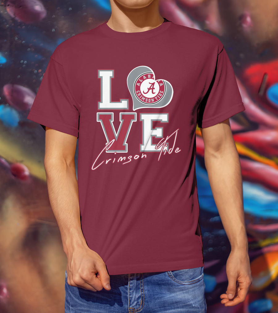 LOVE Alabama Crimson Tide T-Shirt