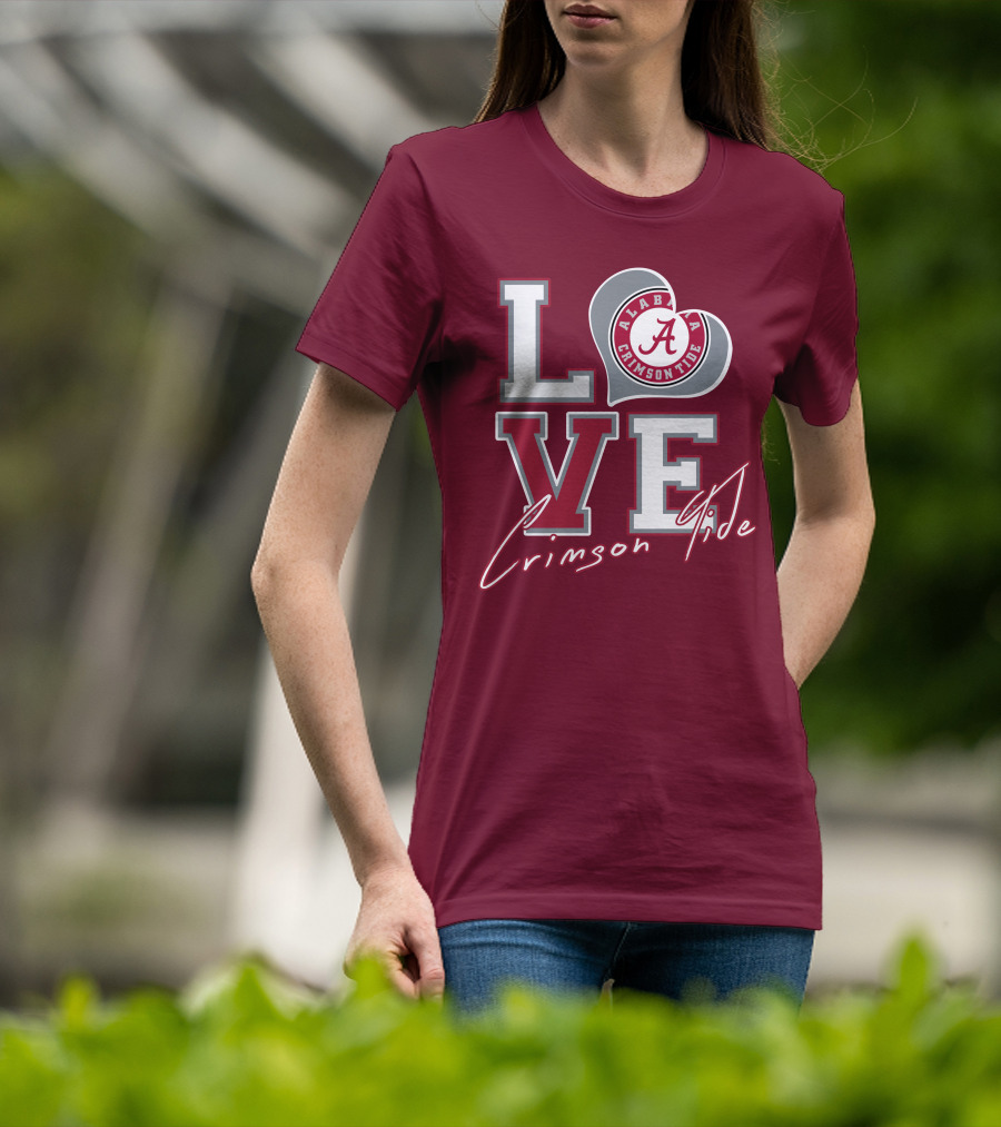 LOVE Alabama Crimson Tide T-Shirt