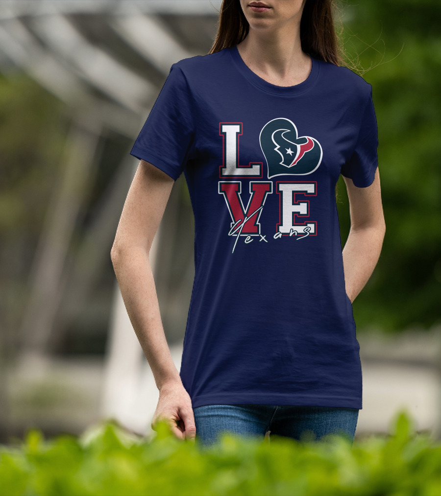 LOVE Houston Texans Logo NFL T-Shirt