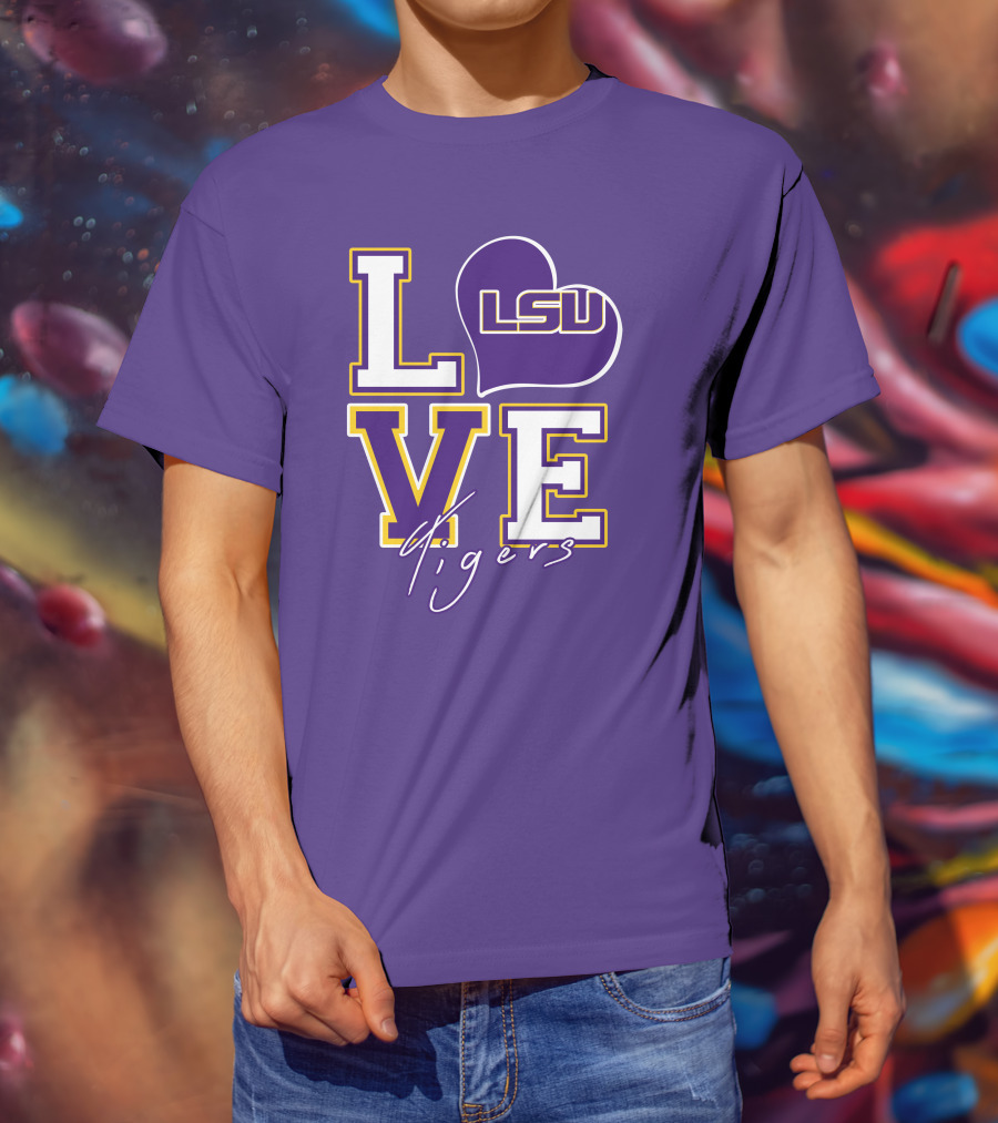 LOVE LSU Tigers T-Shirt