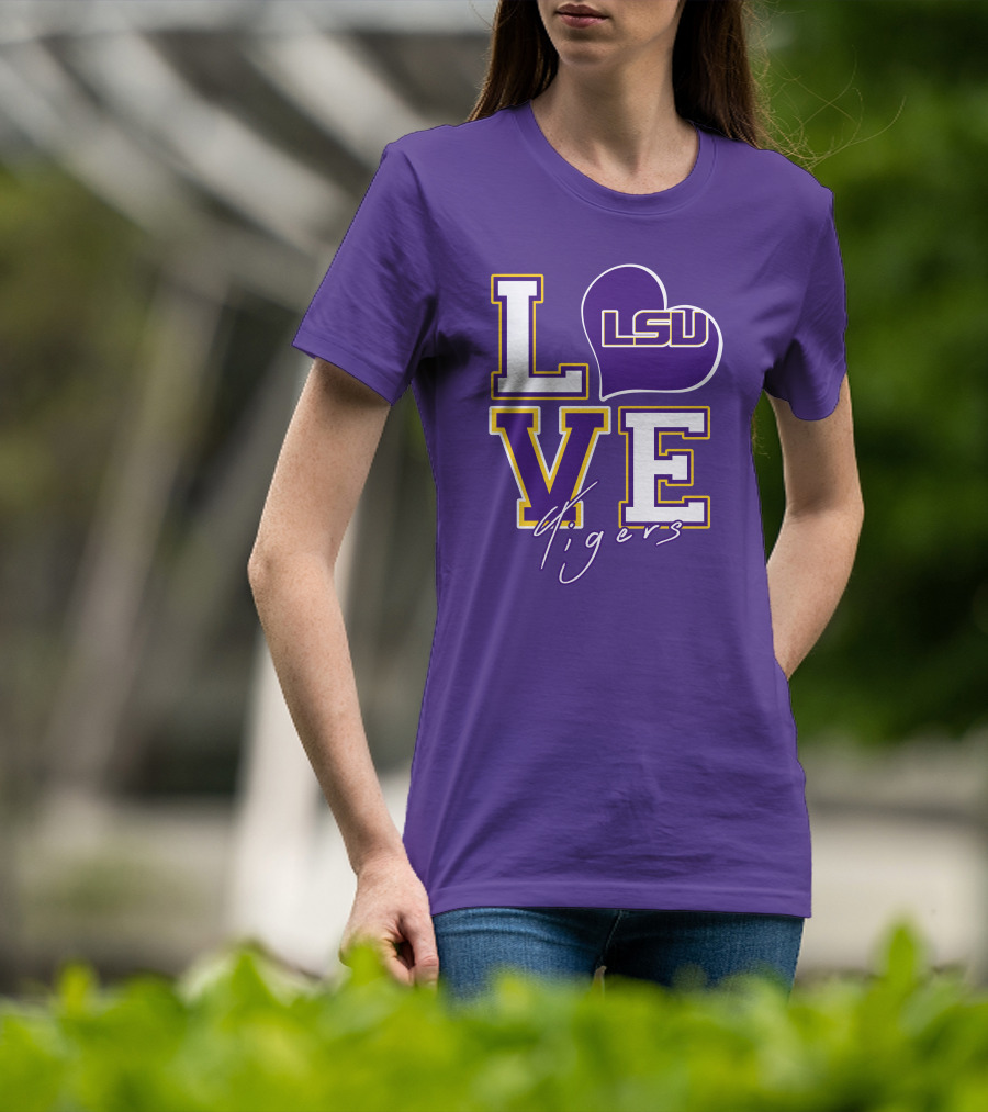 LOVE LSU Tigers T-Shirt