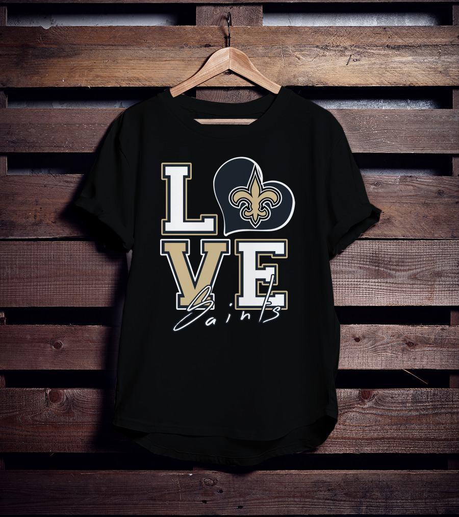 LOVE Saints New Orleans Fleur-de-Lis T-Shirt