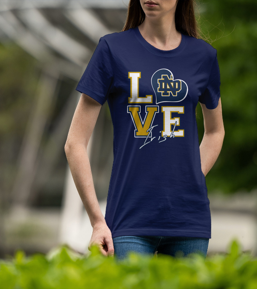 LOVE Notre Dame Irish ND T-Shirt