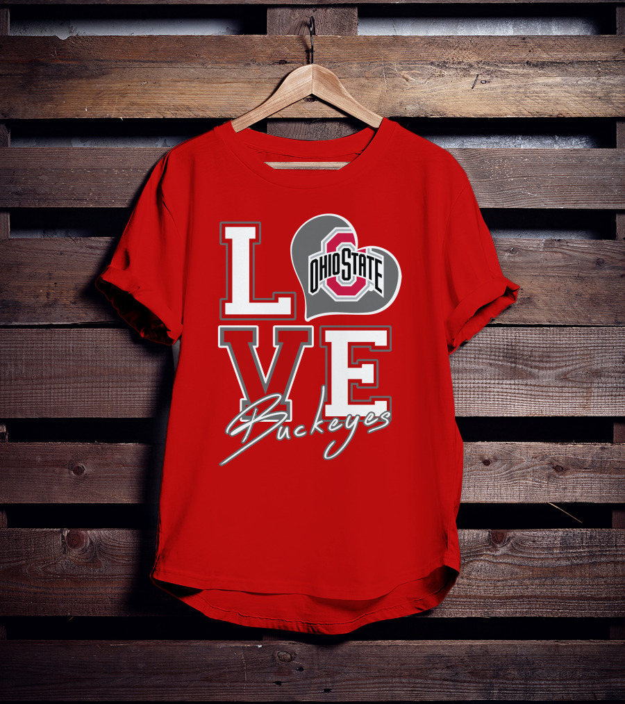 LOVE Ohio State Buckeyes T-Shirt
