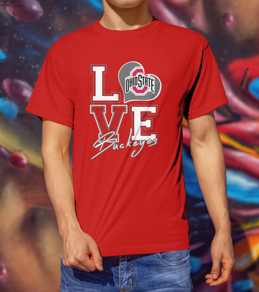 LOVE Ohio State Buckeyes T-Shirt