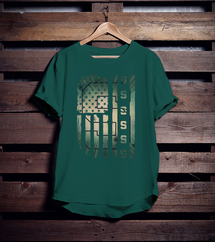 Michigan State Spartans Stars And Stripes S T-Shirt