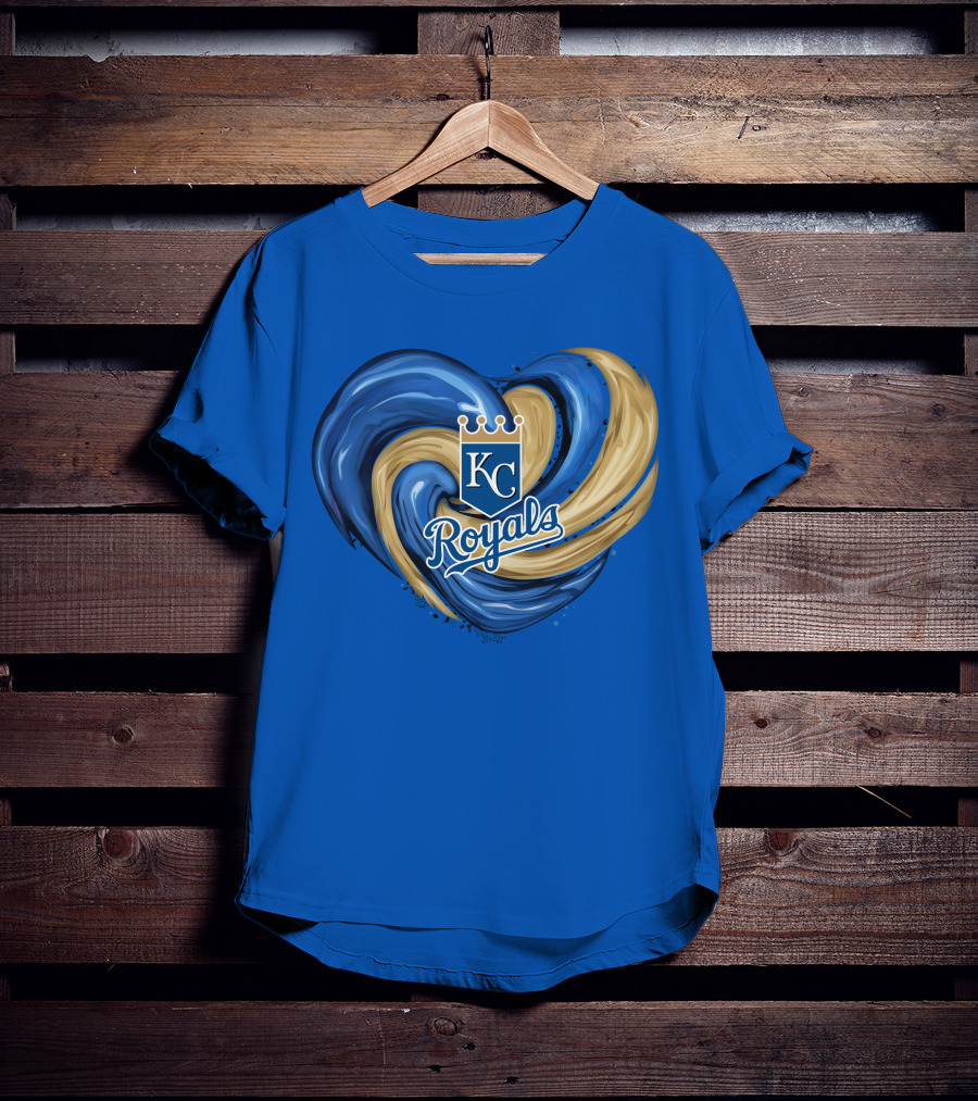 KC Royals Tornado Heart Royals Crest T-Shirt