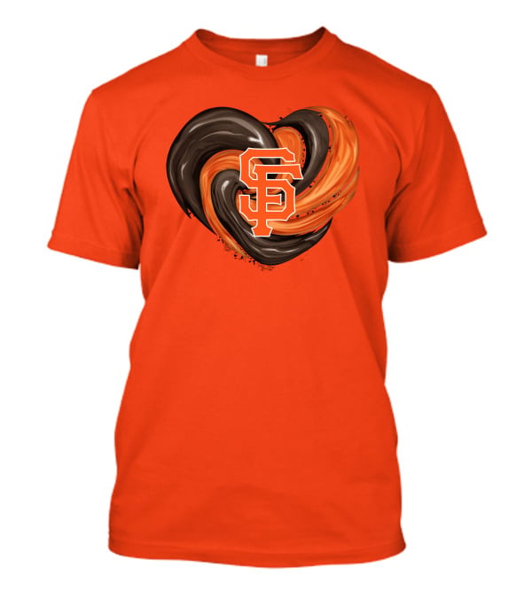 San Francisco Giants Heart Logo Swirl T-Shirt