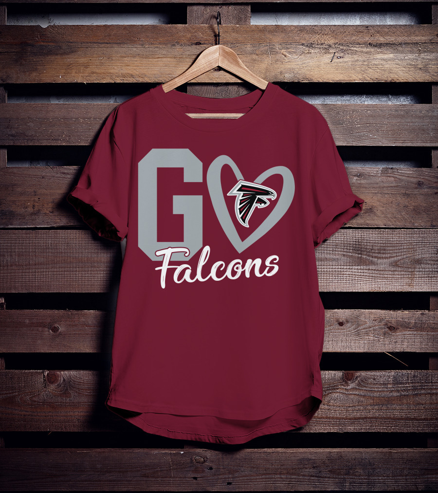 Go Falcons Heart T-Shirt