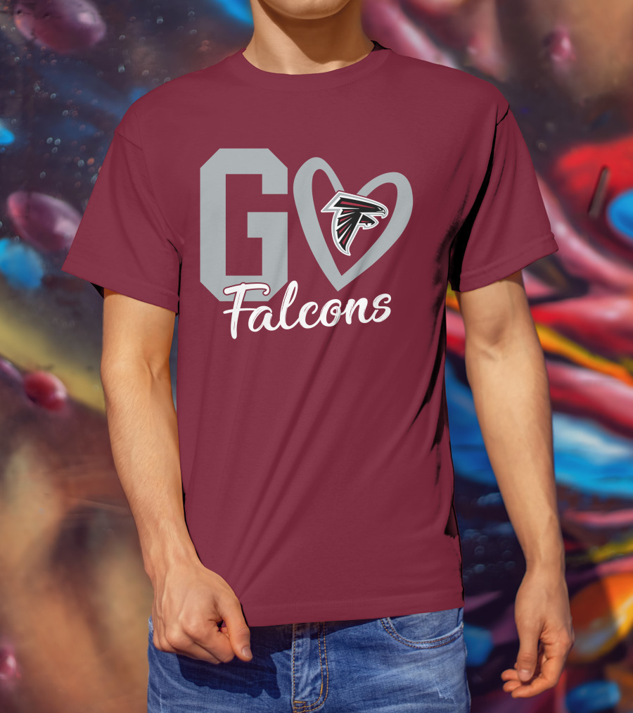 Go Falcons Heart T-Shirt