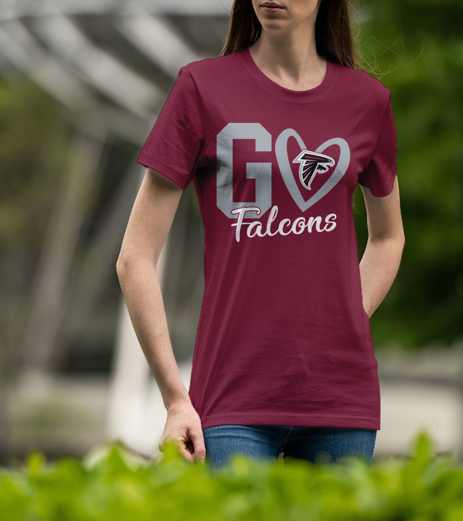 Go Falcons Heart T-Shirt
