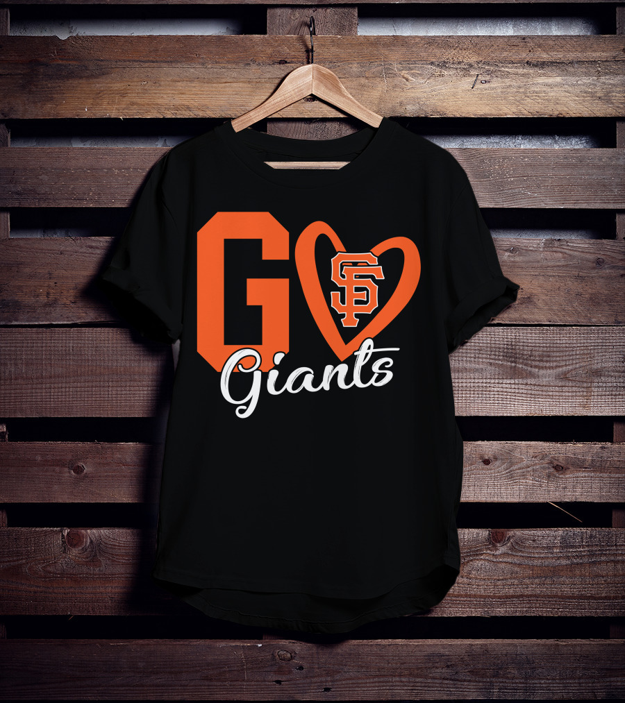 Go Giants SF Heart T-Shirt