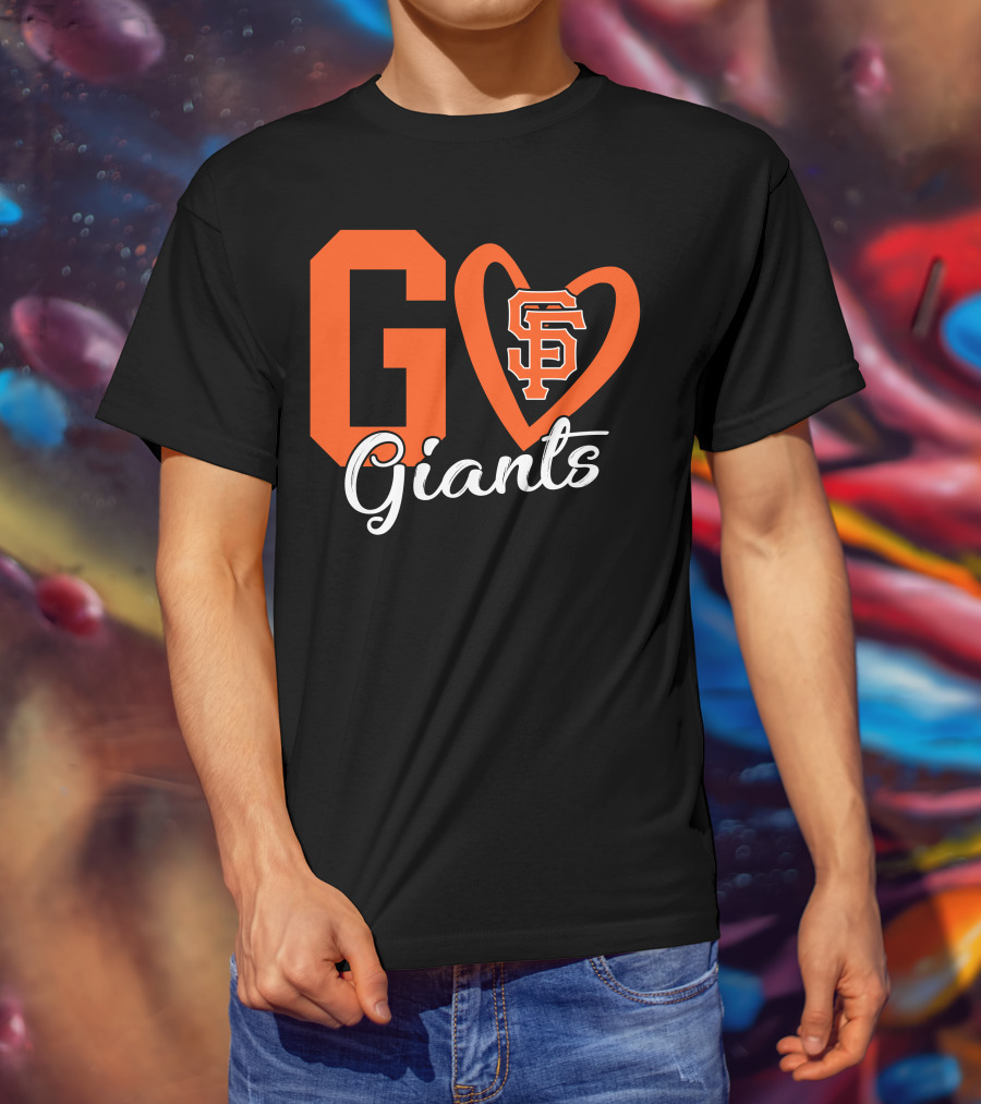 Go Giants SF Heart T-Shirt