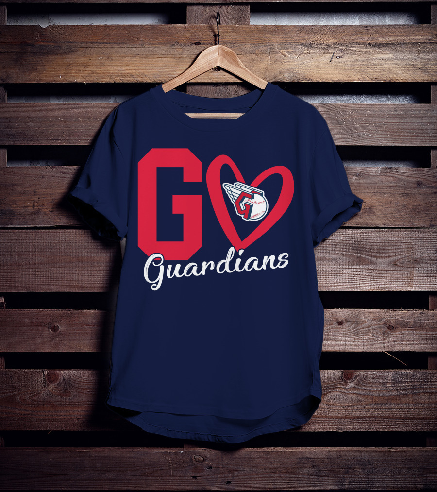 Go Guardians Baseball Heart Winged T-Shirt