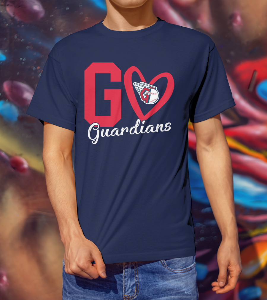 Go Guardians Baseball Heart Winged T-Shirt