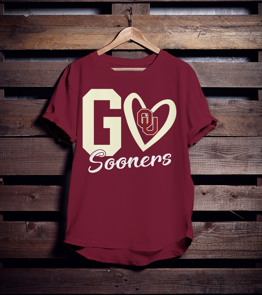 Go Sooners OU Heart T-Shirt