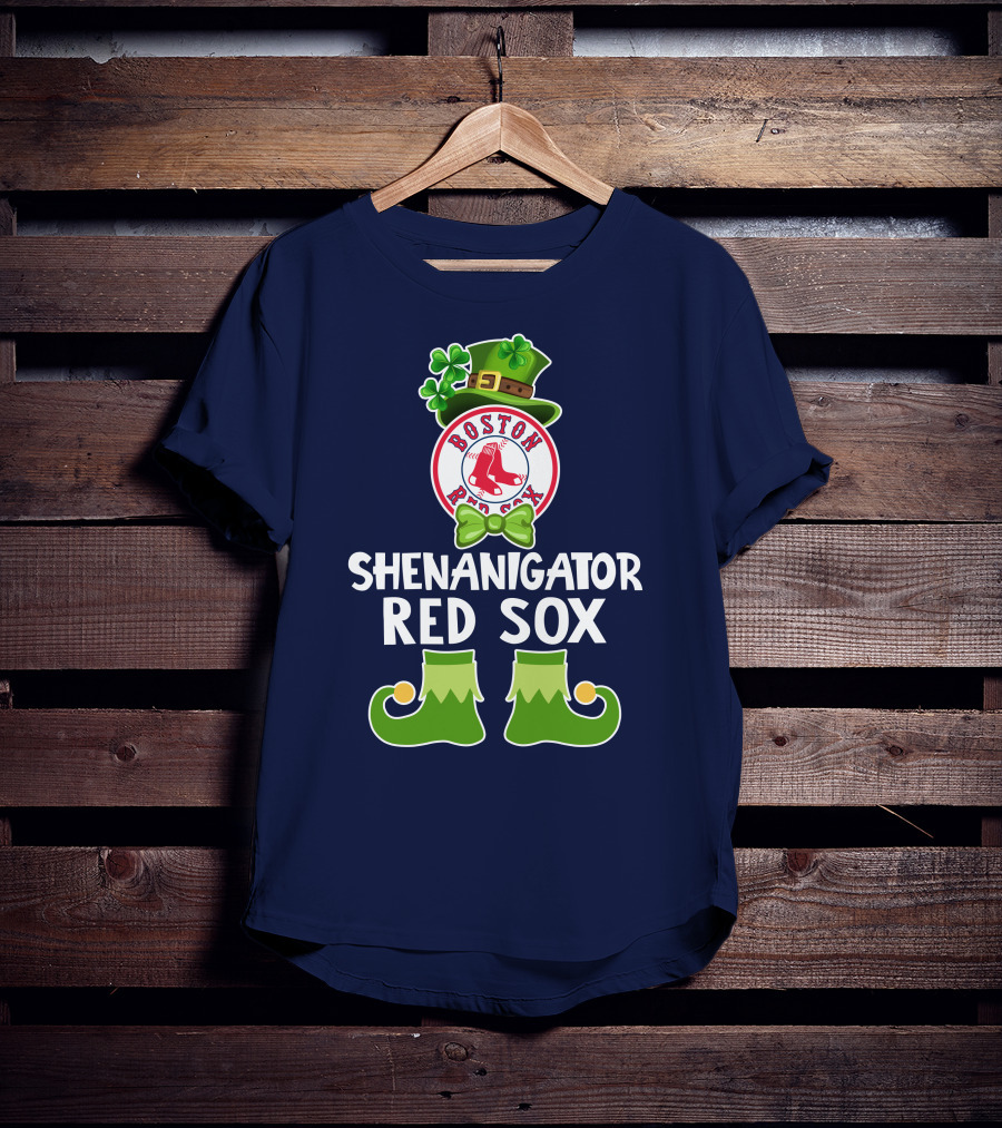 Boston Red Sox Shenanigator Leprechaun St. Patrick's Day T-Shirt