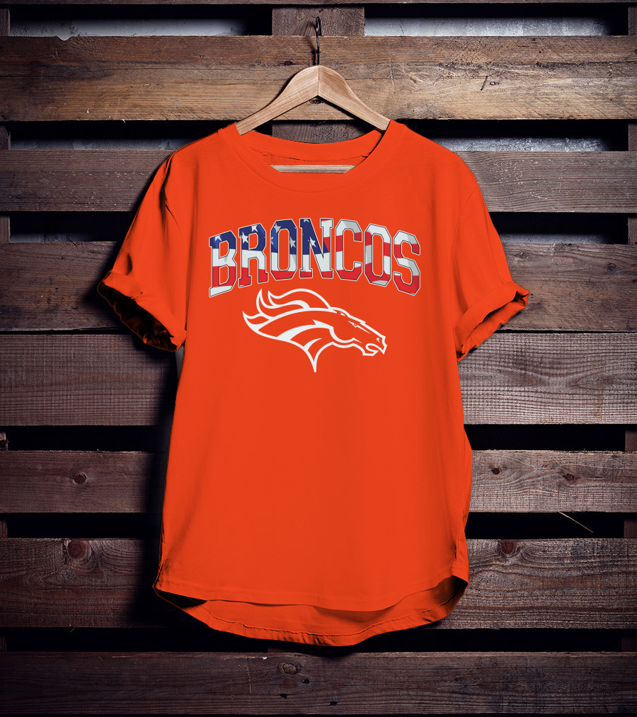 Denver Broncos American Flag T-Shirt