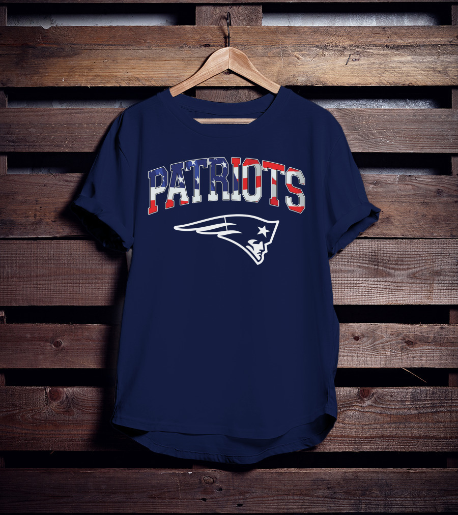 Patriots American Flag New England Patriots T-Shirt