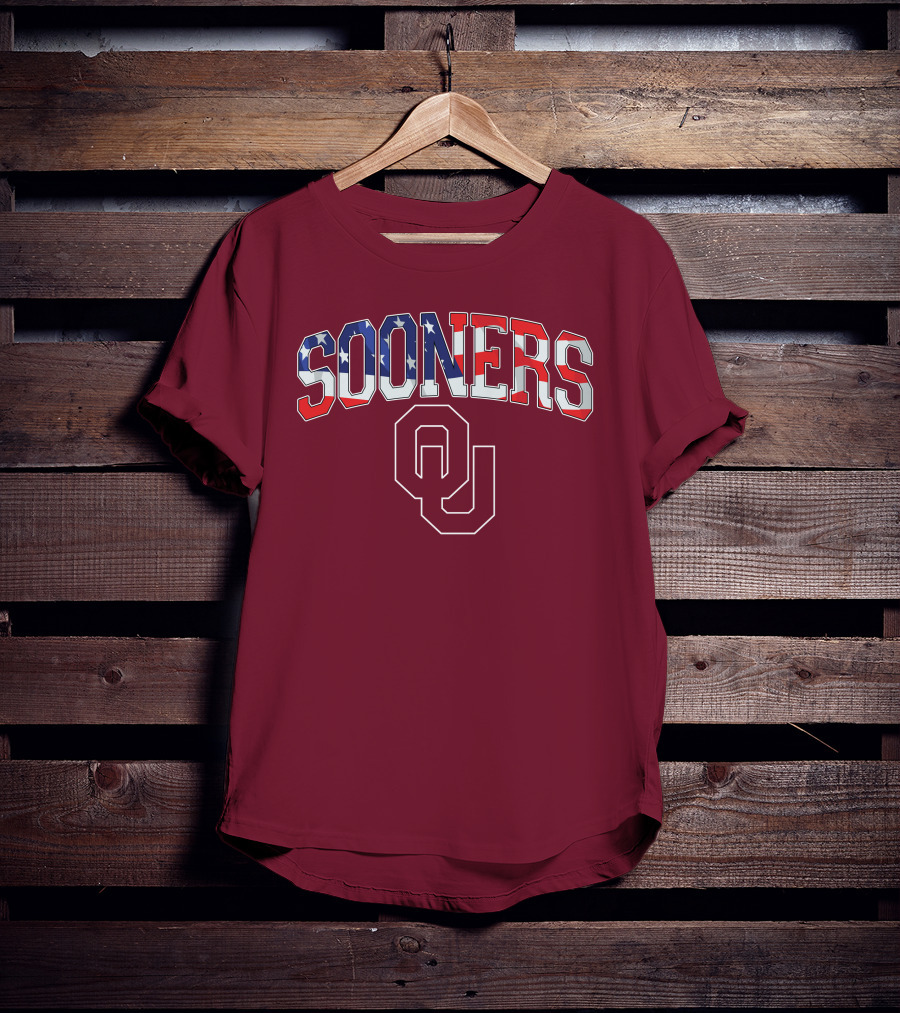 Sooners American Flag OU T-Shirt