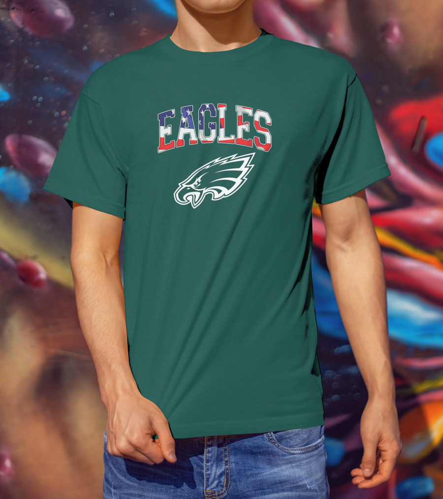 Eagles American Flag Philadelphia T-Shirt