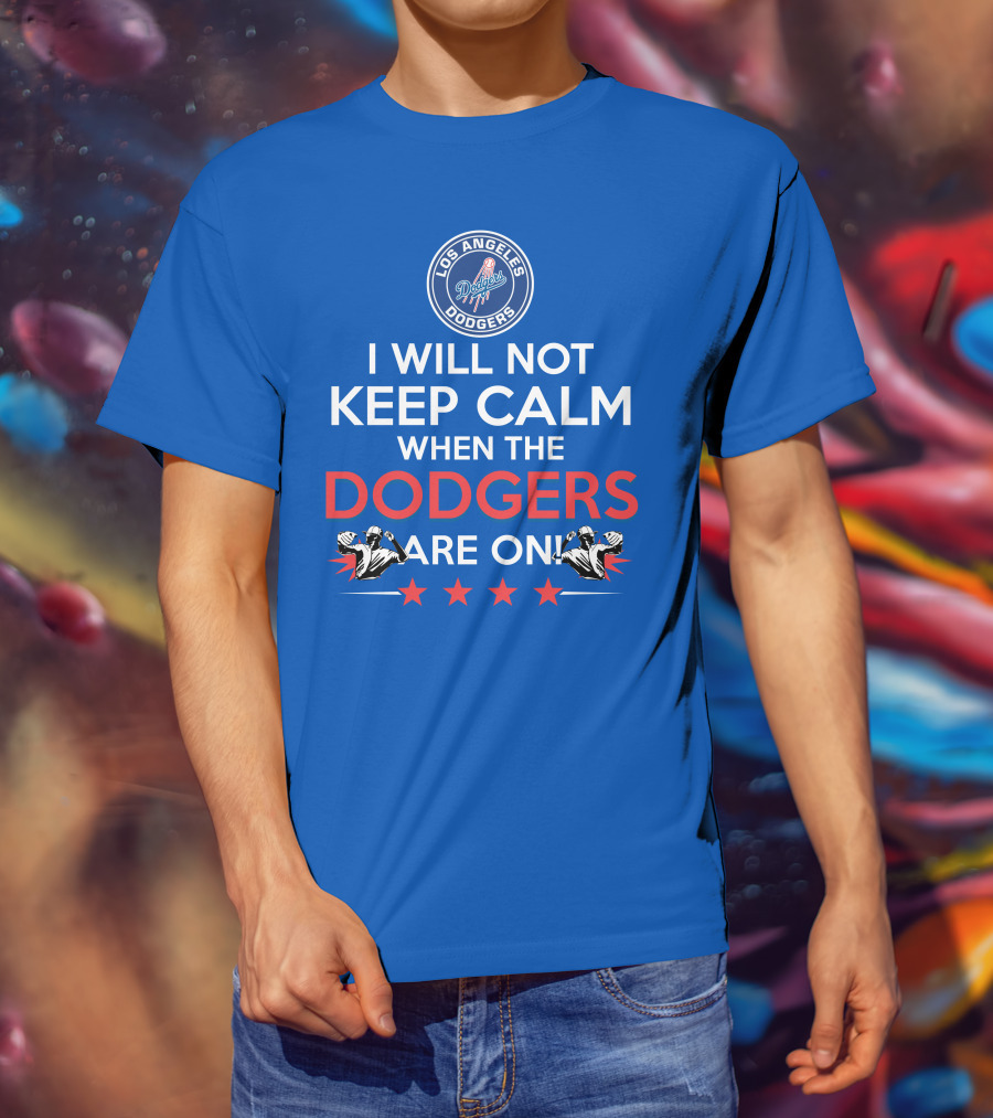 Los Angeles Dodgers Game Day Excitement Keep Calm Challenge T-Shirt