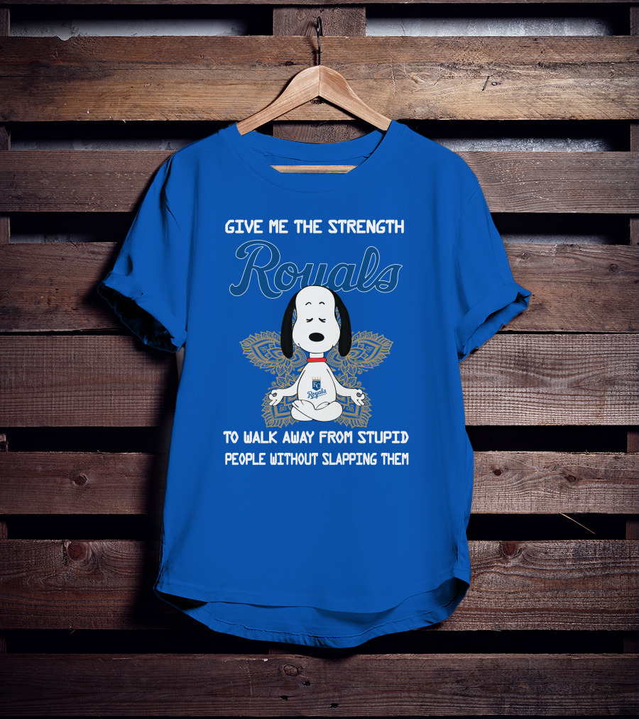Give Me The Strength Royals Snoopy To Walk Away From Stupid People Without Slapping Them T-Shirt