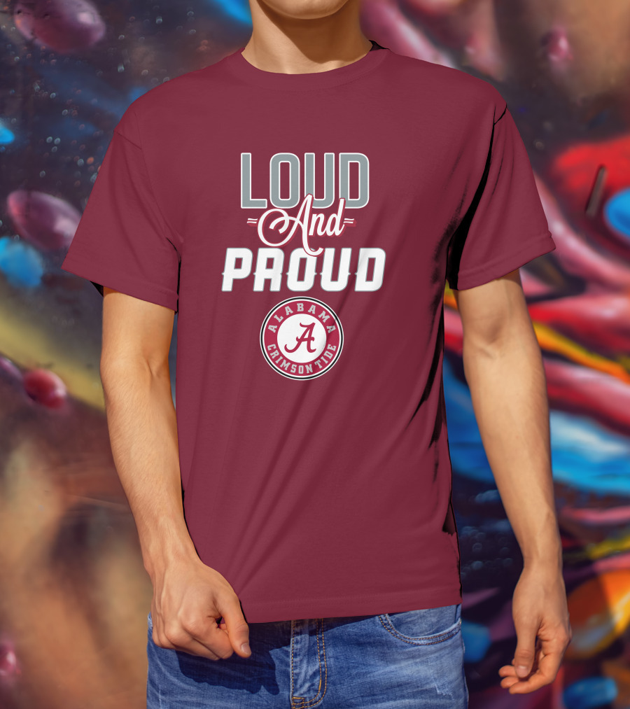 Alabama Crimson Tide Loud And Proud Enthusiast Spirit T-Shirt