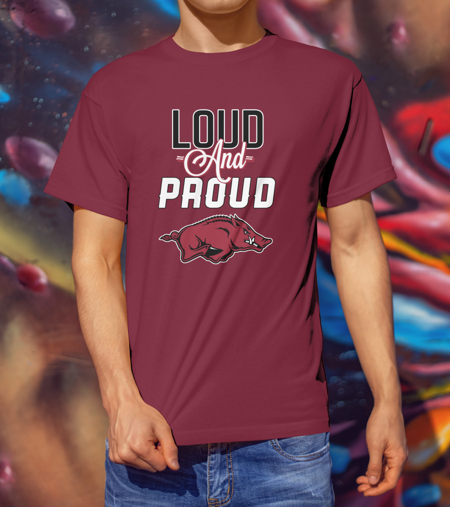 Arkansas Razorbacks Loud And Proud Wild Hog T-Shirt