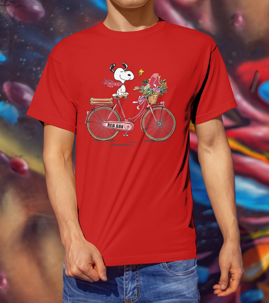 Red Sox Snoopy Big Ride T-Shirt