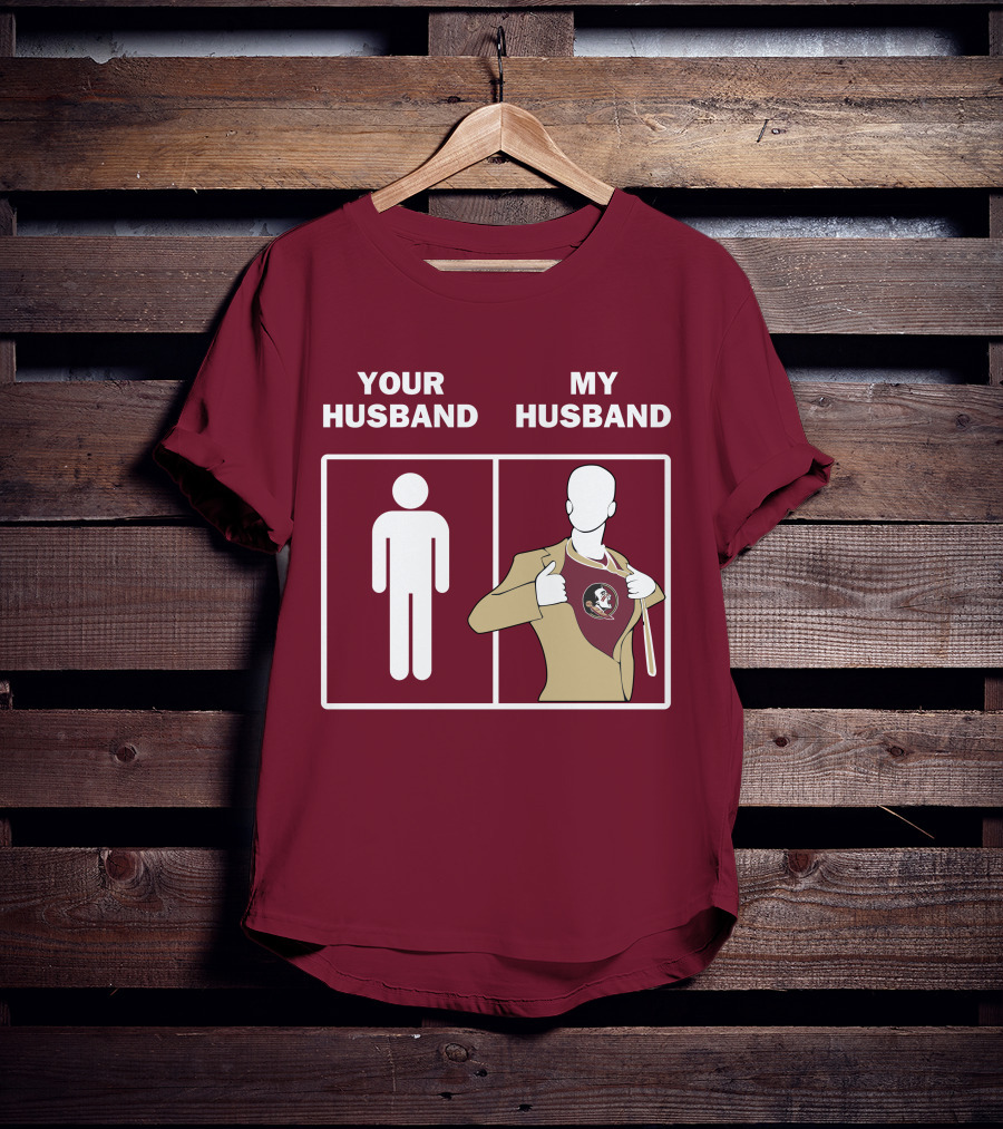 Florida State Seminoles Your Husband My Husband Superfan T-Shirt