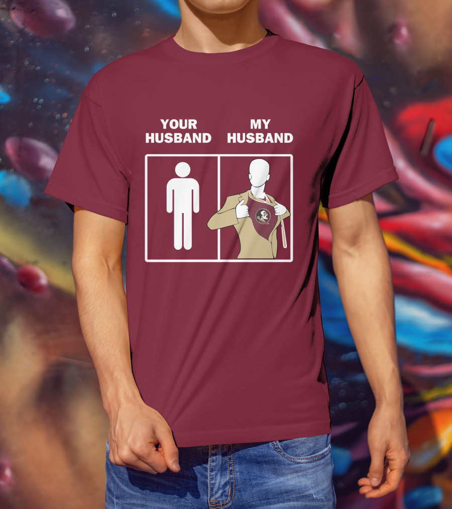 Florida State Seminoles Your Husband My Husband Superfan T-Shirt