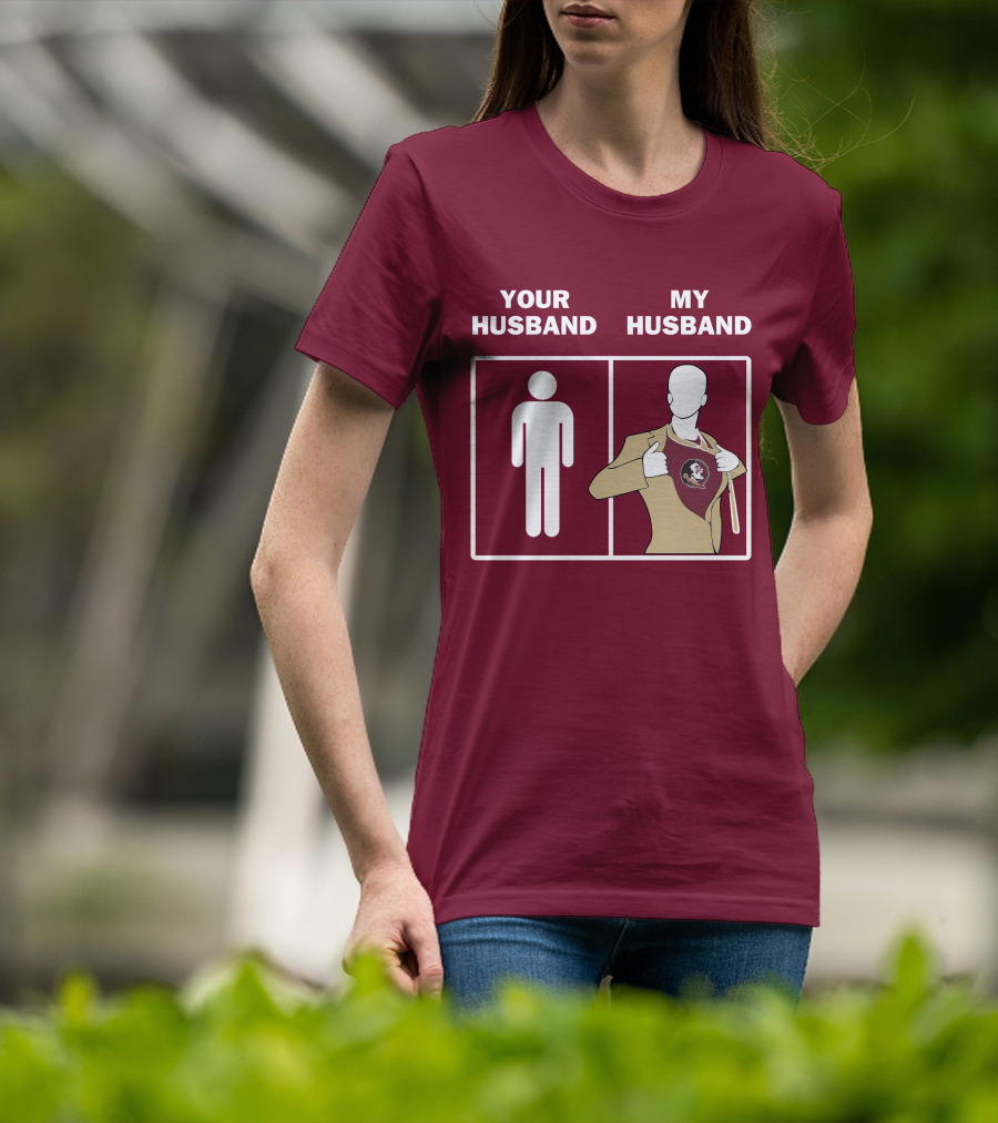 Florida State Seminoles Your Husband My Husband Superfan T-Shirt
