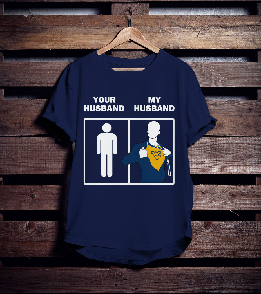 WVM Your Husband My Husband WV Logo Superman T-Shirt