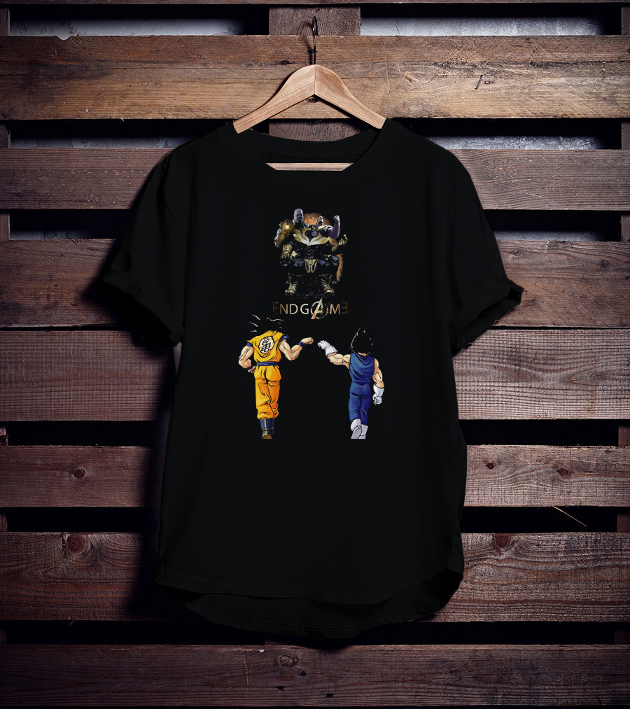 Songoku And Vegeta Dragonball Endgame Thanos Crossover T-Shirt