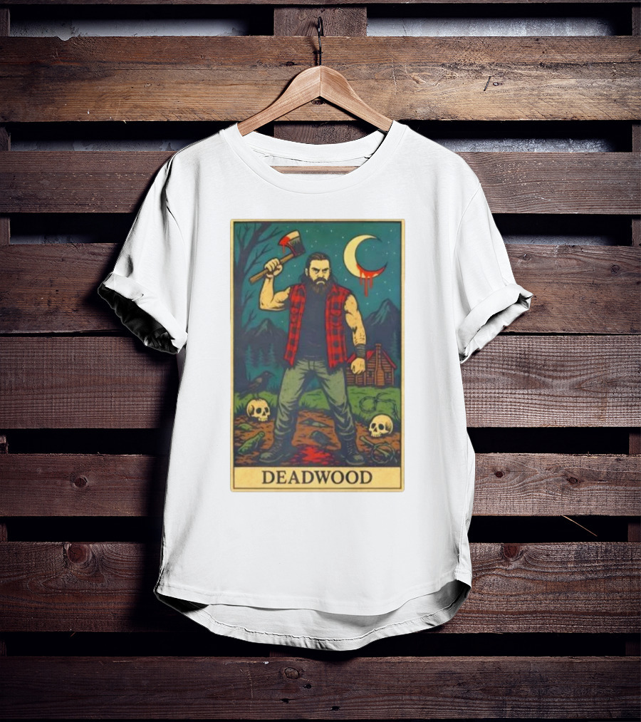 Mountain Man Matt Deadwood Horror Halloween Axe Scene T-Shirt
