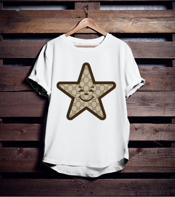 Asspizza Gucci Star Smiley Face T-Shirt
