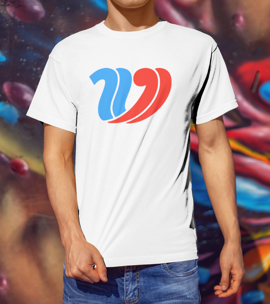 Vulfansa Blue Red Stylized W Icon T-Shirt