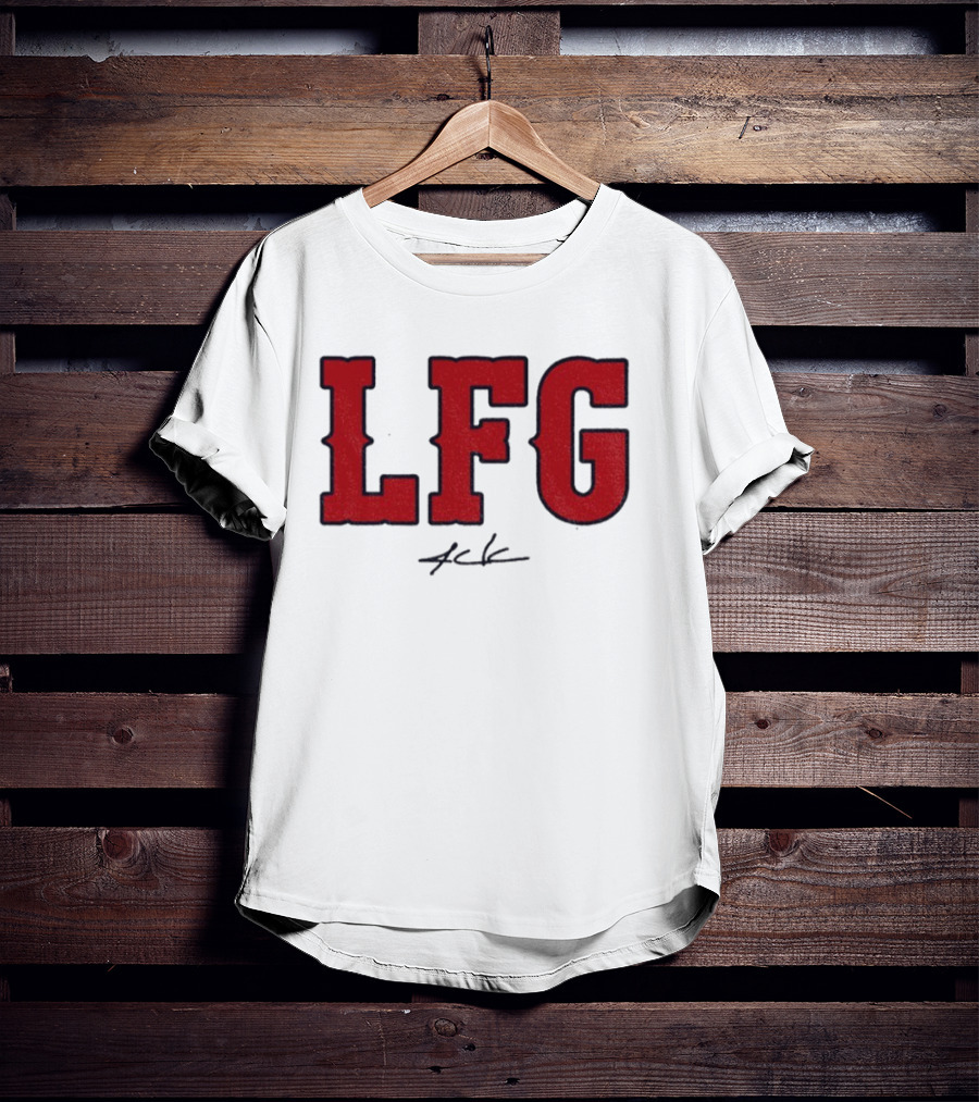 Alex Cora LFG Boston Red Sox October Baseball Signature T-Shirt